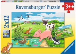 Ravensburger Puzzle Tierbabys 2×12 Teile