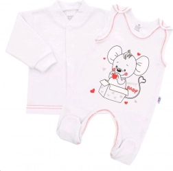 Babyset New Baby Mouse weiß 86 (12–18 Monate)