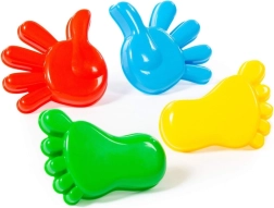 Sandförmchen-Set – Hände und Füße, 4 Stk.