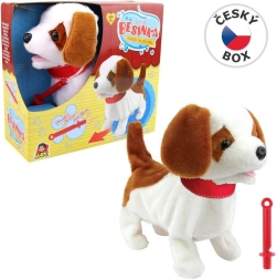 Hündchen Besinka mit Pfeife