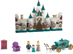 Schloss mit Effekten 23 cm – aufklappbares Set mit Figuren und Kutsche