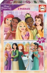 Educa Puzzle Disney Prinzessinnen 2×100 Teile
