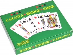 Spielkarten für Canasta in Pappschachtel