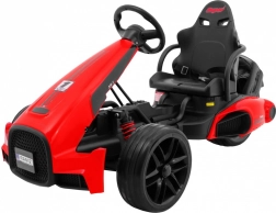Elektrisches Kinder-Gokart XR-1 rot mit verstellbarem Lenkrad und Sportsitz