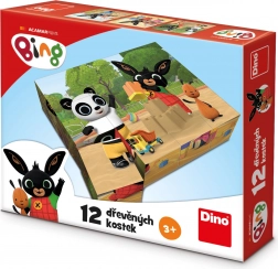 Holzbausteine BING 12 Stk – lizenzierte 3D-Puzzles und Bauklötze
