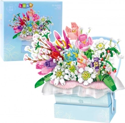 Konstruktionsbausatz Blumenstrauß mit LED-Lichtern