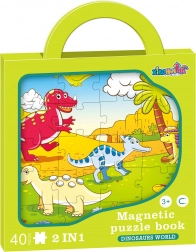 Magnetisches Puzzle Dinosaurier 2-in-1 – 40 Teile