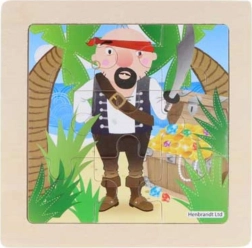Holzpuzzle Pirat 9 Teile
