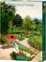 Puzzle 500 Teile – Roter Regenschirm von Józef Mehoffer