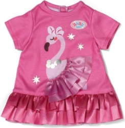 Baby born Kleidchen mit Flamingo für Puppe 43 cm