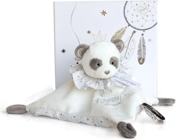 Geschenkset – Plüsch-Schnuffeltuch Panda