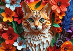 Puzzle Paper Art: Katze 1000 Teile