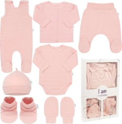 Neugeborenen-Set für die Entbindungsstation New Baby I am – rosa