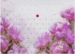 Dokumentenmappe mit Druckknopf A4 mit Aufdruck – Motivmix, Packung 12 Stk.