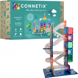 Connetix Rainbow Ball Run – kreative magnetische Bausteine, 92 Teile