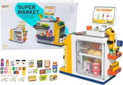 Kindersupermarkt mit Kasse und Scanner mit Licht- und Soundeffekten