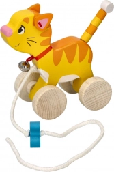 Katzen-Holzspielzeug zum Ziehen