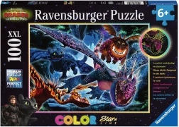Leuchtendes Puzzle Drachenzähmen leicht gemacht 3 XXL 100 Teile – Ravensburger
