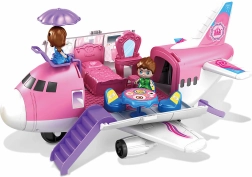 Flugzeug mit Figuren 34 cm