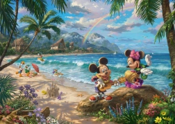 Puzzle Minnie und Micky auf Hawaii 1000 Teile