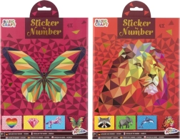 Sticker-Puzzle nach Zahlen A4