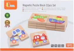 Magnetisches Holzpuzzle Viga - Transportmittel FSC-Zertifikat