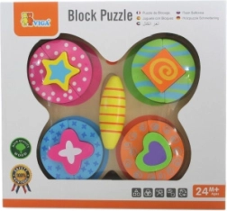 VIGA Holzpuzzle Schmetterling für Kinder (13 Teile)