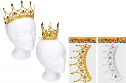 Karnevalkrone in Gold/Silber