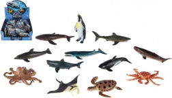 Meereskreaturen aus Kunststoff 8-10 cm Mischung von Arten in Box