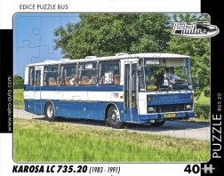 Puzzle Retro-Autos – Bus Karosa LC 735.20, 40 Teile