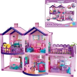 WOOPIE Puppenhaus Pony Fantasy Villa mit 120 Teilen