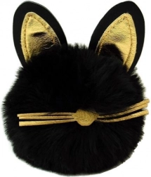 Anhänger mit flauschiger Bommel – Kätzchen