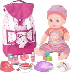 Wopie Königliches Set Kinderfrau, Babypuppe mit Zubehör