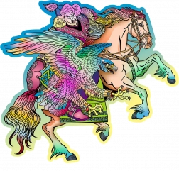 Holzpuzzle Pferd und Adler 250 Teile