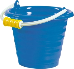 Androni Eimer mit Wellenstruktur – Durchmesser 20 cm – Blau