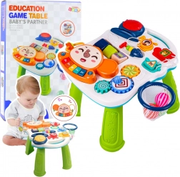 Interaktiver Lernspieltisch 6-in-1 mit Lichtern und Klängen