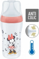 Babyflasche NUK Perfect Match MICKEY mit Temperaturkontrolle 260 ml rot