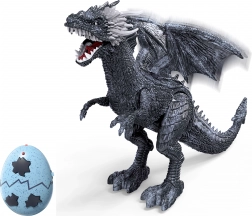 Eisdrache mit Fernsteuerung mit Rauch-, Licht- und Soundeffekten 56 cm