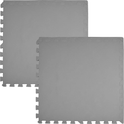 Schaumstoffmatte HUMBI 120 × 60 cm – wasserdichte große Schaumstoff-Puzzles, dunkelgrau, 2 Stk.
