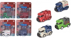 Aufziehauto 8,5 cm – Krankenwagen, Polizei, Feuerwehr oder Müllabfuhr