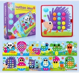 Knopf-Mosaik-Bilderbuch Igel – Training der Feinmotorik