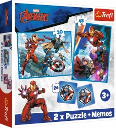 Puzzle 2-in-1 und Memo-Spiel MARVEL The Avengers