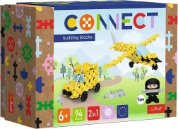 Bauset Trefl Connect 2in1 Flugzeug und Jeep, 94 Teile