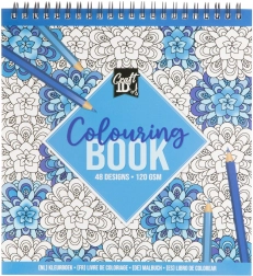 Malbuch Blau 21x20 cm