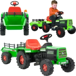 INJUSA Kinder-Elektrotraktor Basic 6V mit Anhänger