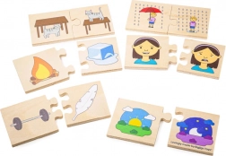 Bigjigs Toys didaktisches Holzpuzzle – Gegensätze