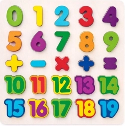 Woody Holz-Steckpuzzle mit Zahlen