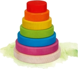 Holzstapel-Turm für Kinder Regenbogen