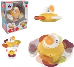 Interaktive sensorische Entenfigur mit Saugnapf und Beißring