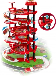 XXL Feuerwehr-Garage – 5 Ebenen + Spielmatte, 82 Teile
